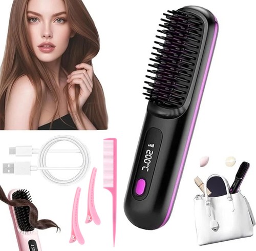 Hair straightener brush - straightener,
