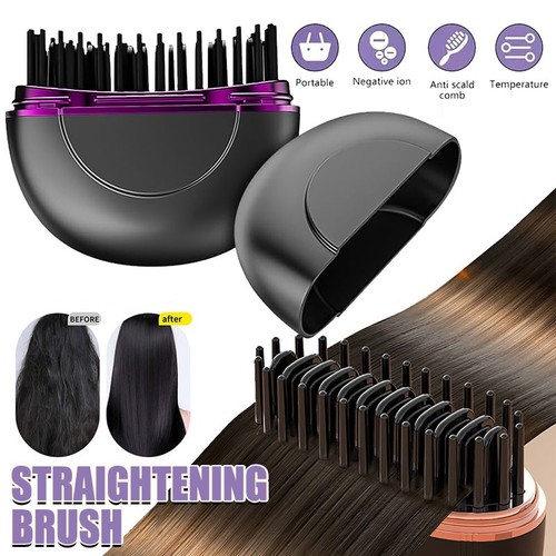 Hair straightener brush - straightener,
