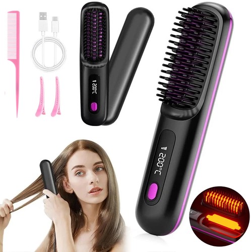 Hair straightener brush - hair,