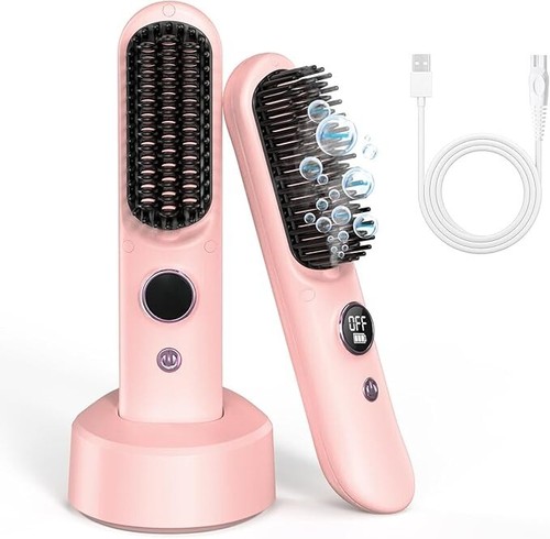 Cordless heated mini hairbrush - mini,