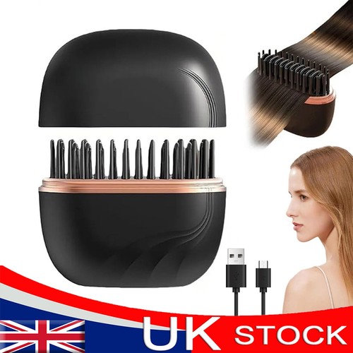 Hair straightener brush usb - hair,