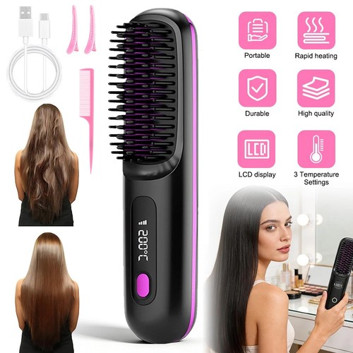 Hair straightener brush - hair,