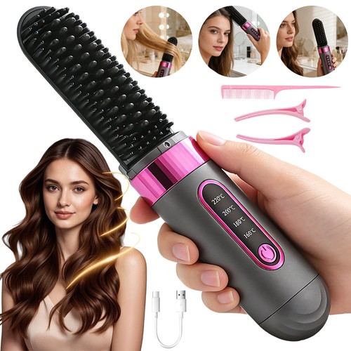 Straightener brush mini hair - straightener,