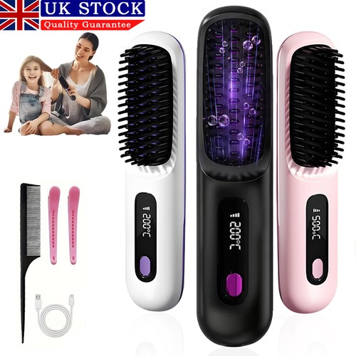 Hair straightener brush - straightener,