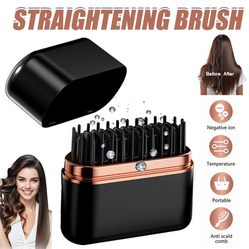Hair straightener brush - straightener,