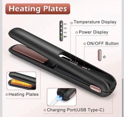 Cordless hair straightener - hair,