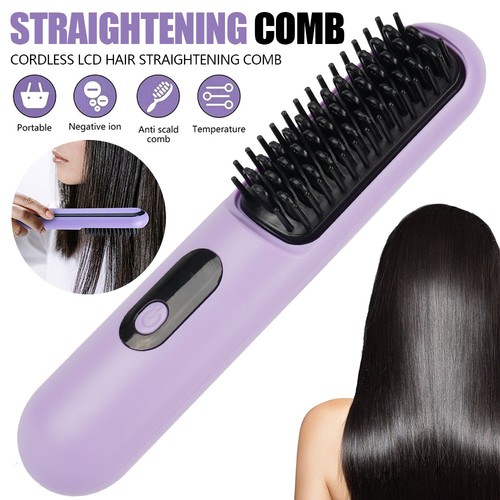 Hair straightener comb brush - straightener,